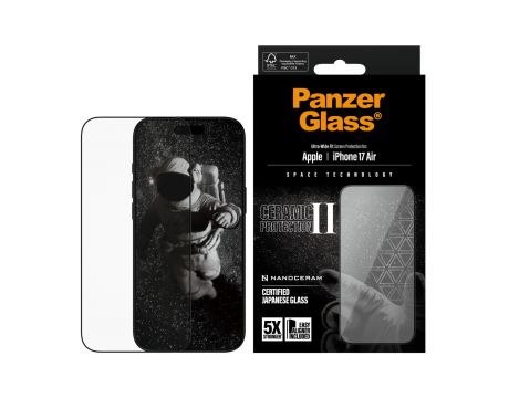 PanzerGlass UWF Ceramic II за Apple iPhone Air на супер цени