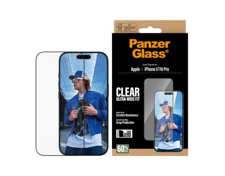 PanzerGlass UWF Clear за Apple iPhone 17/ 16 Pro на супер цени