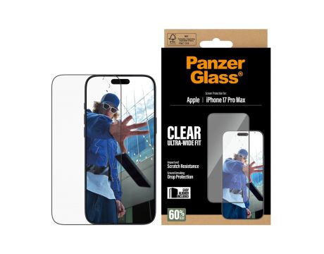 PanzerGlass UWF Clear за Apple iPhone 17 Pro Max на супер цени