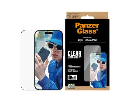 PanzerGlass UWF Clear за Apple iPhone 17 Pro на супер цени
