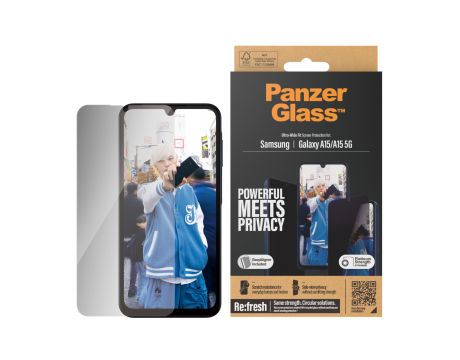 PanzerGlass Privacy UWF Re:fresh за Samsung Galaxy A15/A15 5G на супер цени