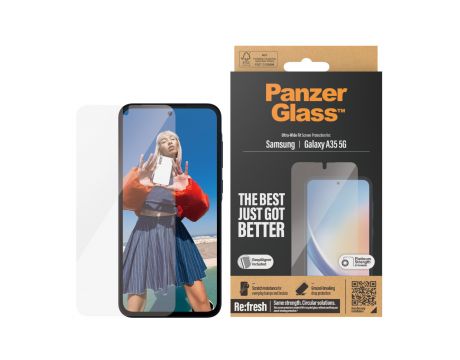 PanzerGlass UWF за Samsung Galaxy A35, прозрачен на супер цени