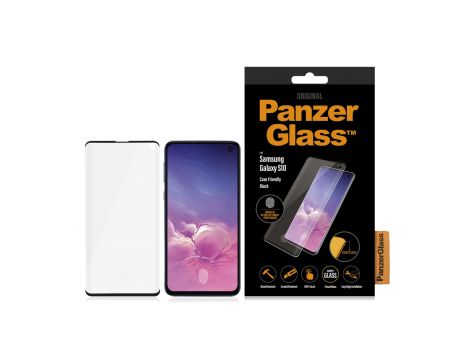 PanzerGlass CaseFriendly за Samsung Galaxy S10, прозрачен/черен на супер цени