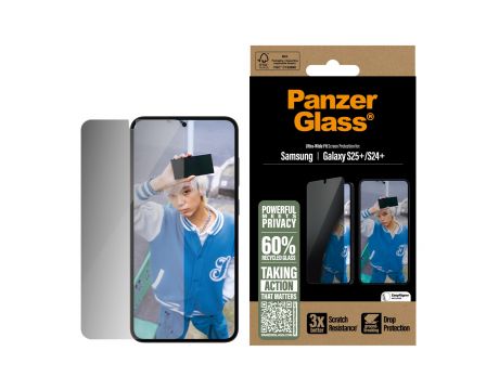 PanzerGlass UWF Privacy за Samsung Galaxy S25+/ S24+ на супер цени