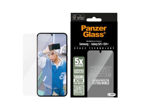 PanzerGlass UWF Ceramic за Samsung Galaxy S25+/ S24+ на супер цени