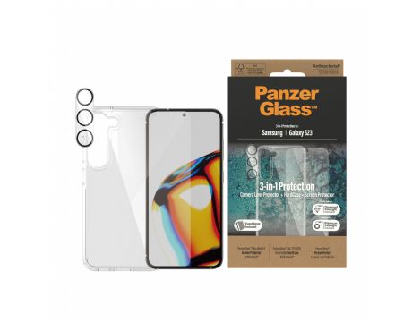 PanzerGlass 3-in-1 за Samsung Galaxy S23 на супер цени