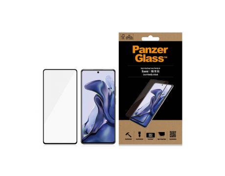 PanzerGlass CaseFriendly за Xiaomi 11T, прозрачен/черен на супер цени
