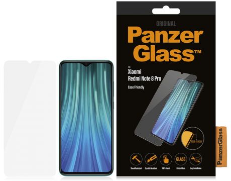 PanzerGlass CaseFriendly за Xiaomi Redmi Note 8 Pro, прозрачен на супер цени
