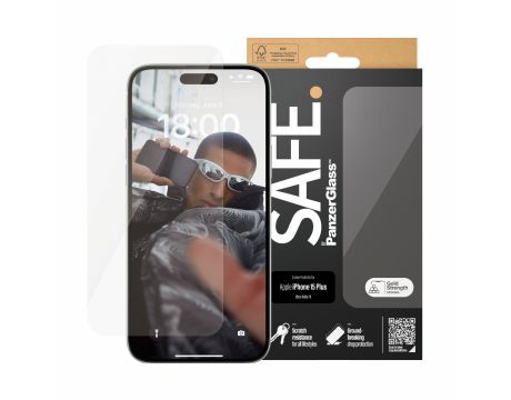 SAFE UWF за Apple iPhone 15 Plus, прозрачен на супер цени