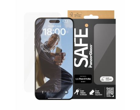 SAFE UWF за Apple iPhone 15 Pro Max, прозрачен на супер цени