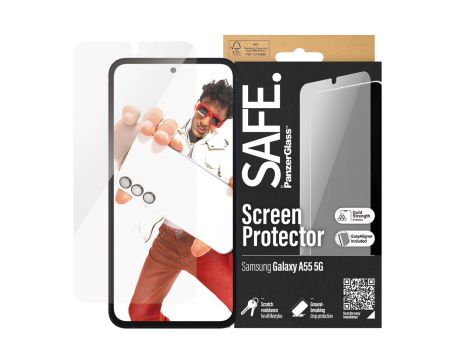 SAFE UWF за Samsung Galaxy A55, прозрачен на супер цени