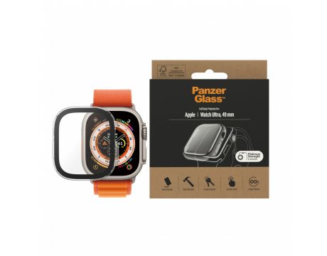 PanzerGlass за Apple Watch Ultra, 49mm, прозрачен на супер цени