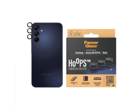 PanzerGlass Hoops за Samsung Galaxy A15, прозрачен/черен на супер цени