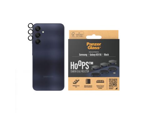 PanzerGlass Hoops за Samsung Galaxy A25, прозрачен/черен на супер цени