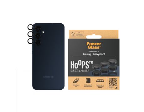 PanzerGlass Hoops за Samsung Galaxy A55 5G, прозрачен/черен на супер цени