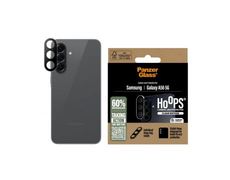 PanzerGlass Hoops за Samsung Galaxy A56 5G, прозрачен/черен на супер цени