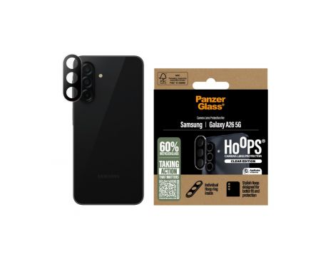 PanzerGlass Hoops за Samsung Galaxy A26 5G, прозрачен/черен на супер цени