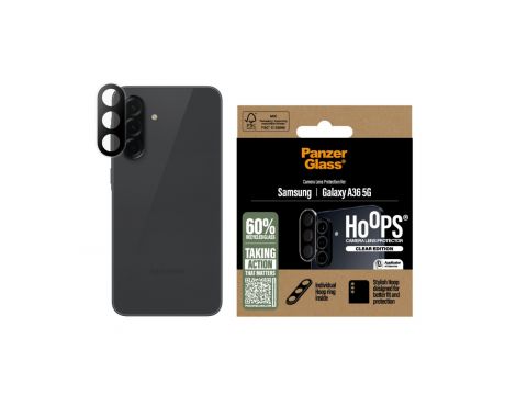 PanzerGlass Hoops за Samsung Galaxy A36 5G, прозрачен/черен на супер цени