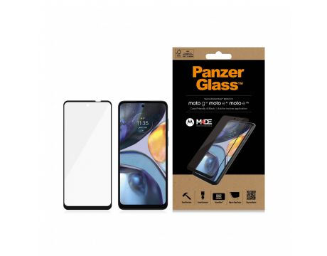 PanzerGlass Case Friendly за Motorola Moto G22/E32/E32s, прозрачен/черен на супер цени