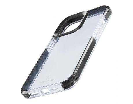 Cellular Line Tetra Force Strong Guard за Apple iPhone 15 Pro, прозрачен/черен на супер цени