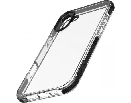Cellular Line Tetra Force Strong Guard за Apple iPhone 16 Plus, прозрачен/черен на супер цени
