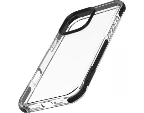 Cellular Line Tetra Force Strong Guard за Apple iPhone 16 Pro, прозрачен/черен на супер цени