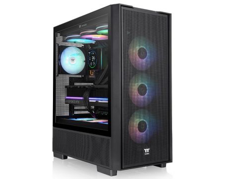 Thermaltake S380 TG ARGB, черен на супер цени