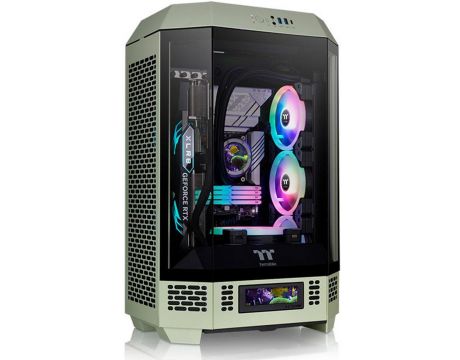 Thermaltake The Tower 300, зелен на супер цени