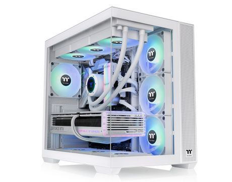 Thermaltake View 380 TG ARGB, бял на супер цени
