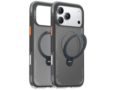 TORRAS Ostand Q3 Air Spin за Apple iPhone 17 Pro, черен на супер цени