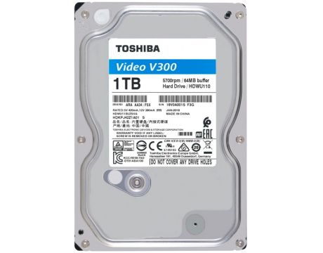 1TB Toshiba V300 HDWU110UZSVA Bulk на супер цени