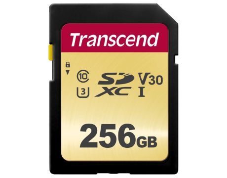 256GB SDXC Transcend TS256GSDC500S, черен на супер цени