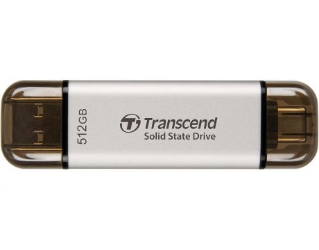 512GB SSD Transcend ESD310S, сребрист на супер цени