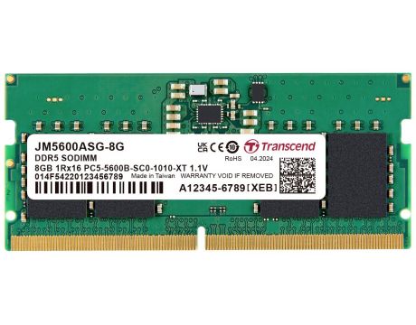 8GB DDR5 5600 Transcend JM на супер цени