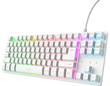 Trust GXT833 Thado TKL, бял на супер цени