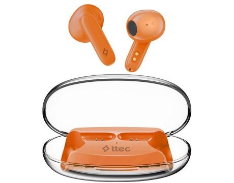 ttec AirBeat Glace TWS, оранжев на супер цени