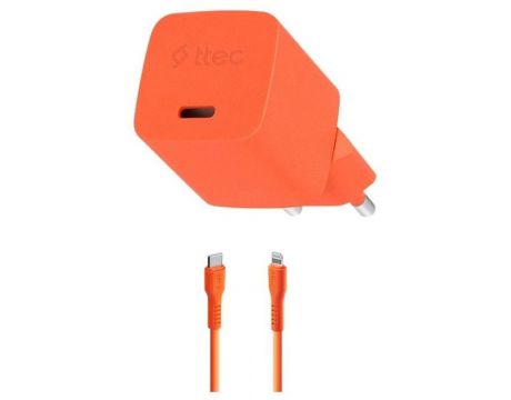ttec SmartCharger 20W, оранжев на супер цени