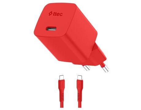ttec SmartCharger 45W, червен на супер цени