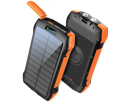 Promate SolarTank-20PDQi 20W, черен/оранжев на супер цени