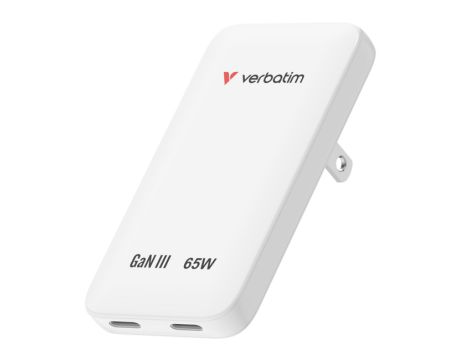 Verbatim Essentials Slim 65W, бял на супер цени