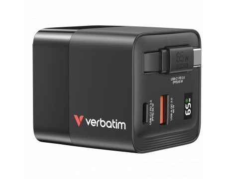Verbatim Mini GaN 65W, черен на супер цени