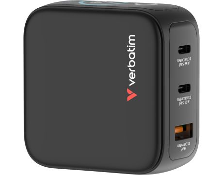 Verbatim Mini GaN Charger 65W, черен на супер цени