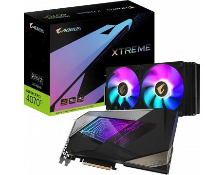 GIGABYTE GeForce RTX 4070 Ti 12GB AORUS XTREME WATERFORCE DLSS 3 на супер цени