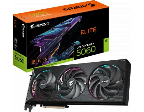 GIGABYTE GeForce RTX 5060 8GB Aorus Elite DLSS 4 на супер цени