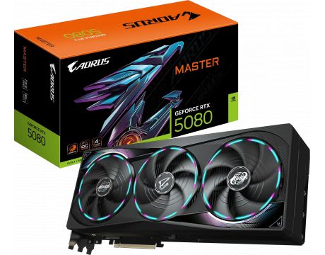 GIGABYTE GeForce RTX 5080 16GB AORUS MASTER DLSS 4 на супер цени
