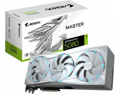GIGABYTE GeForce RTX 5080 16GB AORUS MASTER ICE DLSS 4 на супер цени