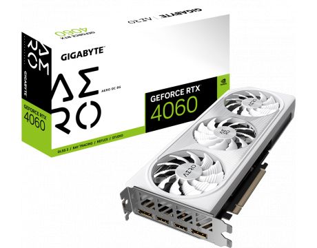 GIGABYTE GeForce RTX 4060 8GB AERO OC DLSS 3 на супер цени