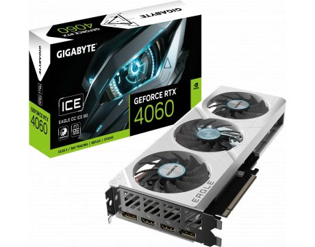 GIGABYTEGeForce RTX 4060 8GB EAGLE ICE OC DLSS 3 на супер цени