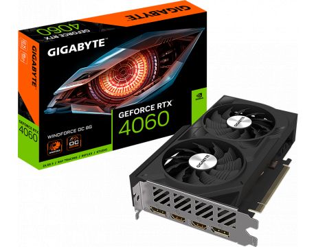 GIGABYTE GeForce RTX 4060 8GB WINDFORCE OC DLSS 3 на супер цени