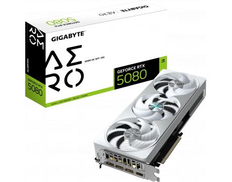 GIGABYTE GeForce RTX 5080 16GB AERO OC SFF DLSS 4 на супер цени